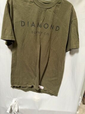 Diamond Supply Co. Olive Green Logo Short Sleeve Tee